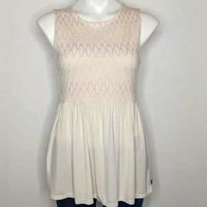 Matilda Jane XL White Embroidered Tank Top